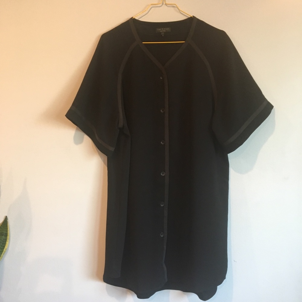 SZ S Rag & Bone Varsity Triacetate-Blend Dress - Picture 3 of 8